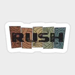 Rush Retro Pattern Sticker